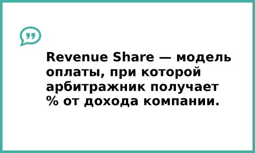 модель revenue share